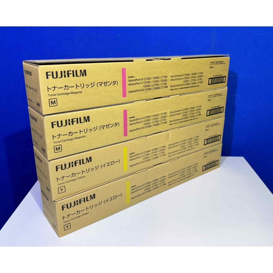 【越谷発】【FUJIFILM】 CT201582〜201585（K×3 C×3 M×2 Y×2）回収ボトル(CWAA0554)４本セット☆純正未使用品☆（37549） |  | 03
