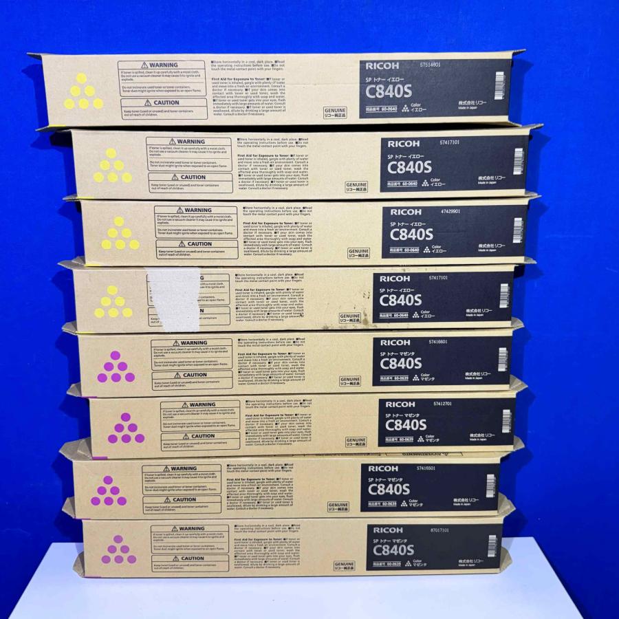 【越谷発】【RICOH】☆ RICOH　SP トナー C840S （ K×5 C×7 M×4 Y×4）合計20本！☆純正未使用品（37552） | リコー | 07
