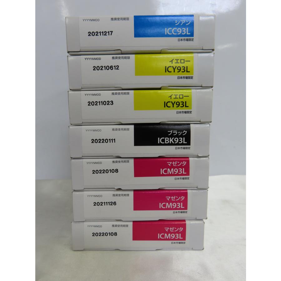 大阪発】☆純正未使用品☆【EPSON】 インクカートリッジ IC93L 4色（K  
