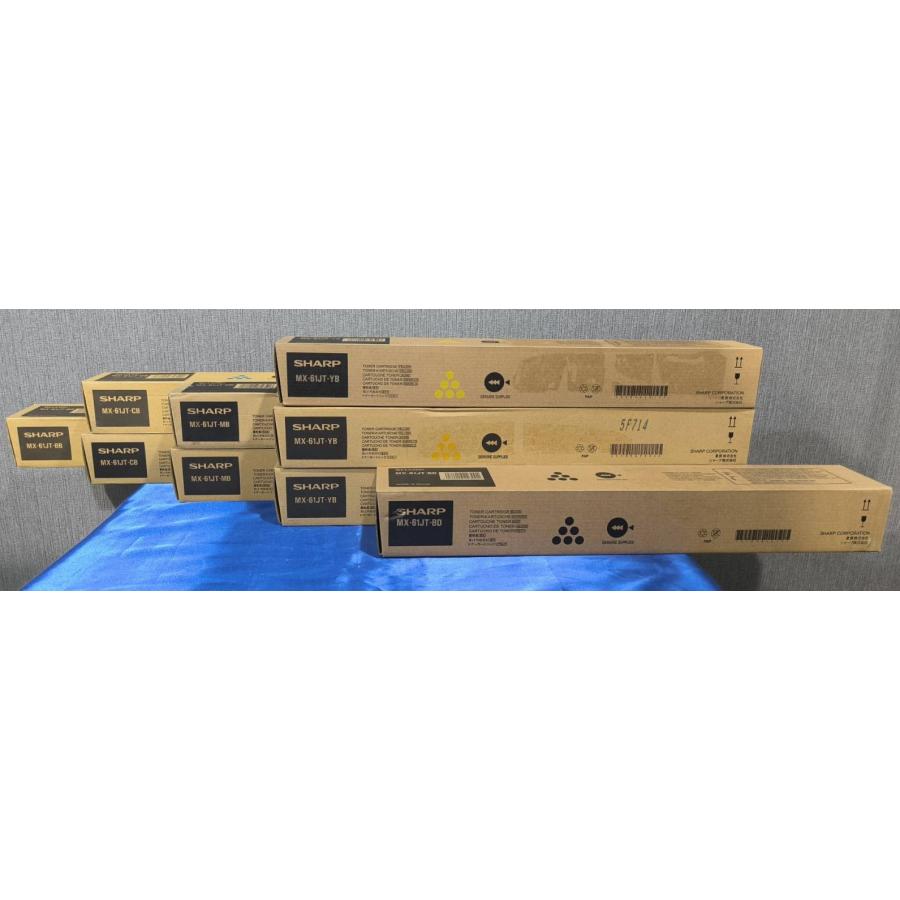 【大阪発】【SHARP】純正未使用トナー ☆MX-61JT☆  (BB×1・CB×2・MB×2・YB×3・BD×1) (8575） | SHARP | 02