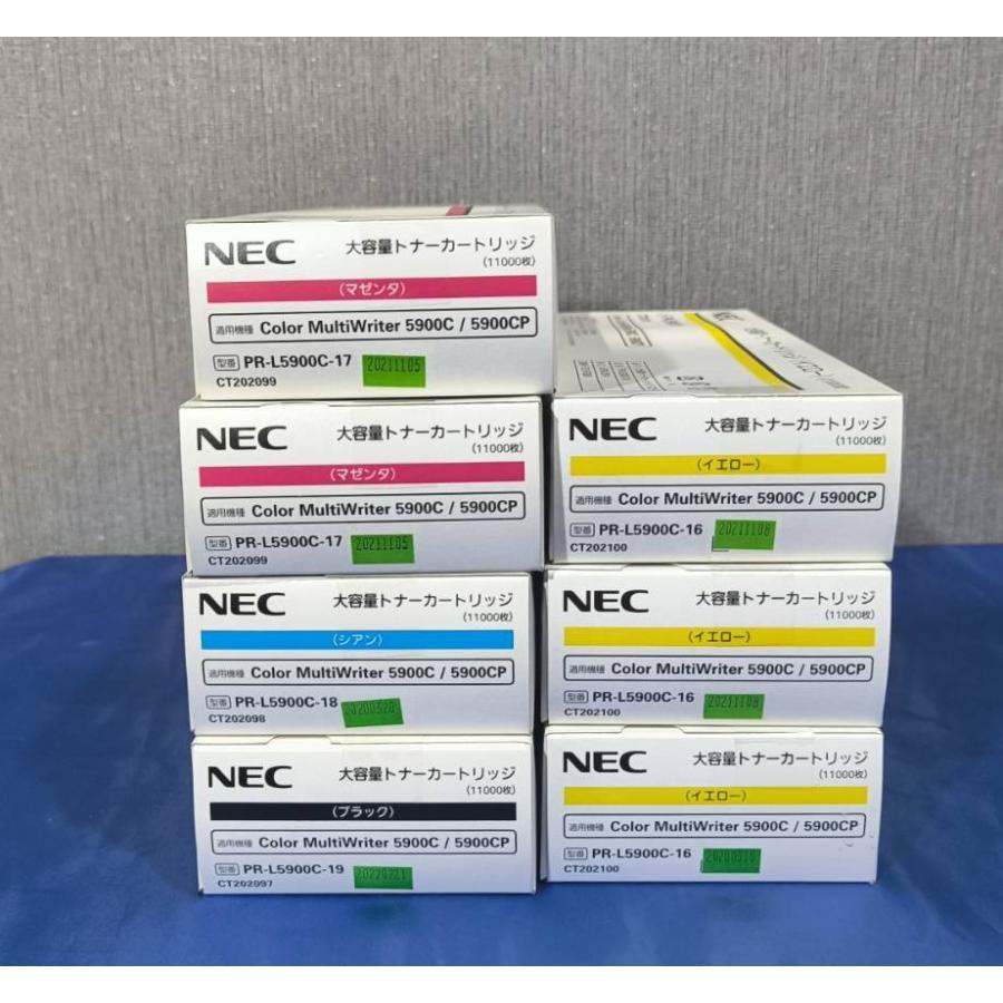 【大阪発】【NEC】純正未使用 トナーカートリッジ ★ PR-L5900C-19W〜16W （K×1/C×1/M×2/Y×3）　(8578) | NEC
