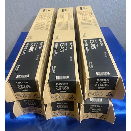 【大阪発】☆純正未使用品☆【RICOH】SPトナー C840S トナー ブラック ×6本（8612） | リコー | 02