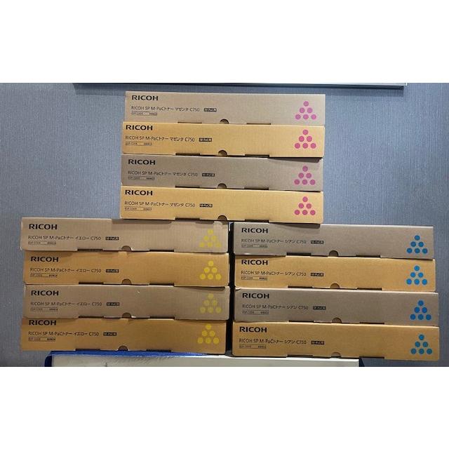 【大阪発】☆純正未使用品☆【RICOH】トナー SPC750 （M-Pac） 4色 (K×8、Cx4、Mx4、Y×4）（8613） | リコー | 02