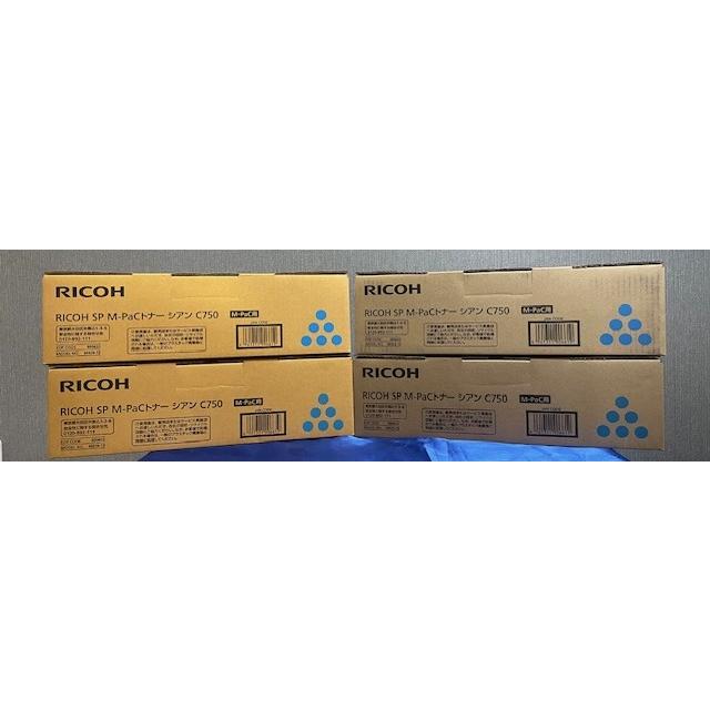 【大阪発】☆純正未使用品☆【RICOH】トナー SPC750 （M-Pac） 4色 (K×8、Cx4、Mx4、Y×4）（8613） | リコー | 05