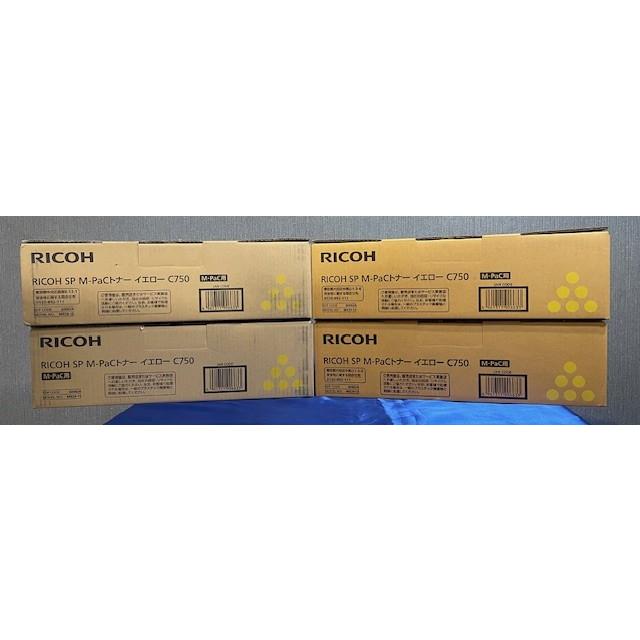 【大阪発】☆純正未使用品☆【RICOH】トナー SPC750 （M-Pac） 4色 (K×8、Cx4、Mx4、Y×4）（8613） | リコー | 06
