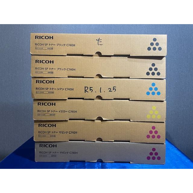 【大阪発】純正未使用品 RICOH SPトナー C740H ☆ K ×2・C ×1・M ×2・Y ×1☆（8617） | リコー | 02