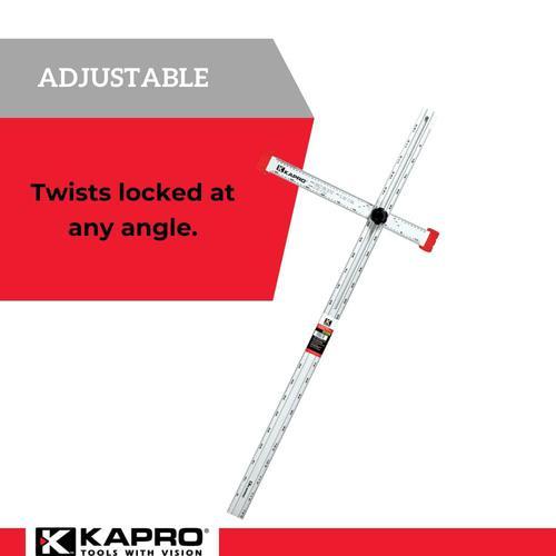 SALE＆送料無料 Kapro 317-48-A Aluminum Adjustable Drywall Layout and Marking T-Square 48 Length by Kapro
