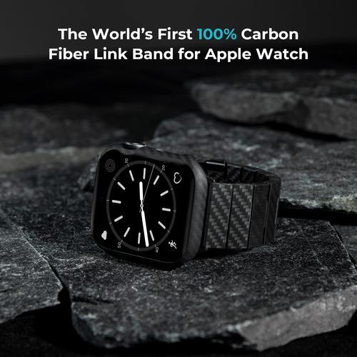 通販クーポン PITAKA カーボンファイバー製 Apple Watch バンド