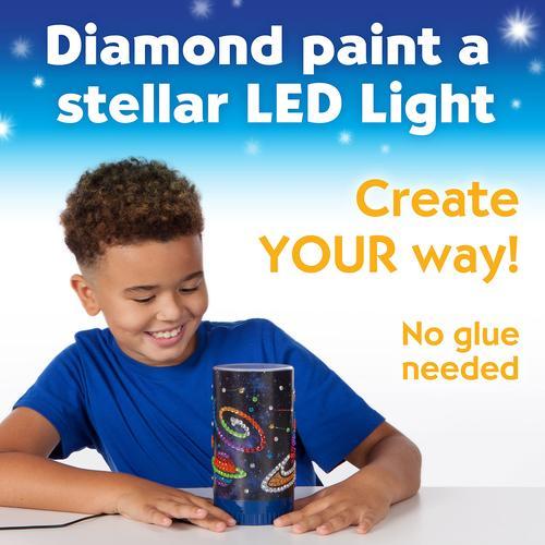 新作揃え ビッグジェムダイヤモンドペイントライト - 自分だけのDIYナイトライトを作ろう 子供向けダイヤモンドアート クラフトキット 6-8歳以上