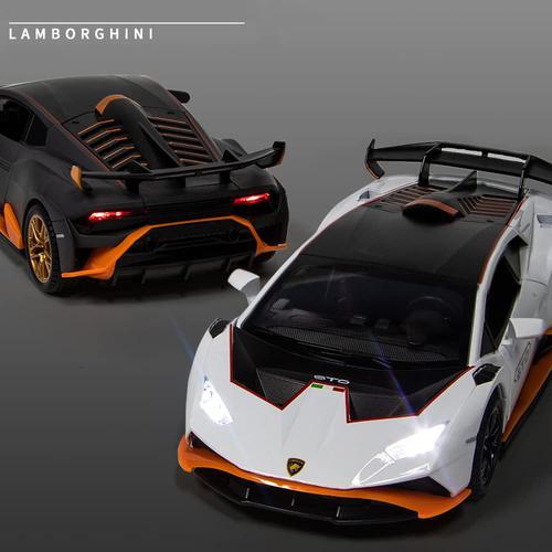 1:24 合金 ダイキャストカー モデル ランボルギーニ ウラカン STO 2021用 プルバック車両モデル 車 おもちゃ 子供用 3歳から12歳 ギフト 大人コレクショ