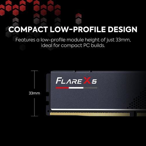 G.SKILL Flare X5シリーズ AMD Expo DDR5 RAM 32GB 2x16GB 6000MT/s