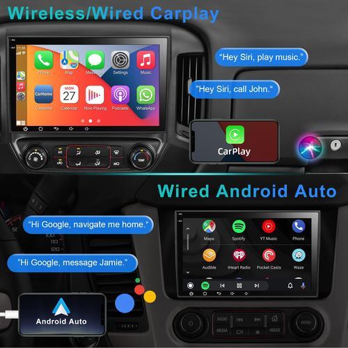 割引卸し売り シボレーSilverado GMC Sierra Buick Enclave 2007-2012のためのWOWiViD車のステレオのラジオ人間の特徴をもつ12 8 GPS無線CarPlay/ワイヤーで縛られた