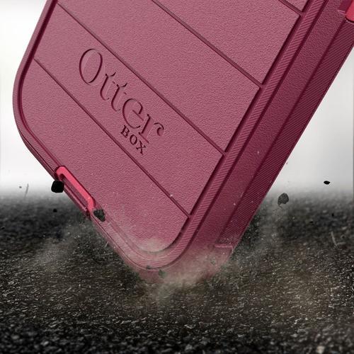 上質風合い OtterBox ディフェンダーシリーズケース iPhone 12 iPhone 12 Pro用 のみ - ケースのみ - 微生物防御保護 - 非小売パッケージ - ベリーポーション ラズ