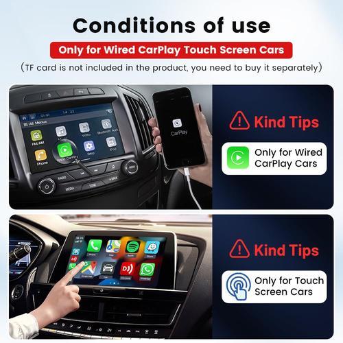 特価イラスト CarlinKit 魔法の箱のアンドロイド 11.0 システム無線 CarPlay のアダプター CarPlay のタッチ画面車をワイヤーで縛るための CarPlay Ai 箱だけ。無線 Ca