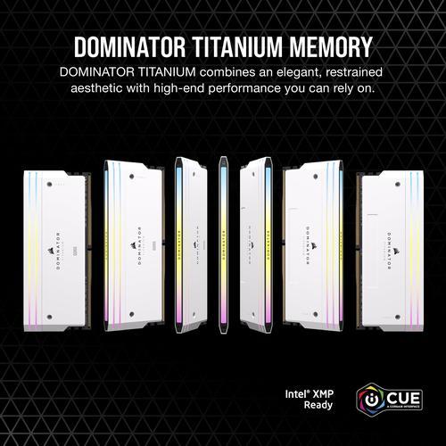 スーパーSALE限定 CORSAIR Dominator Titanium RGB DDR5 RAM 32GB 2x16GB DDR5 6000MHz CL30 Intel XMP iCUE対応コンピュータメモリ - ホワイト CMP32GX5M2B6000C30W