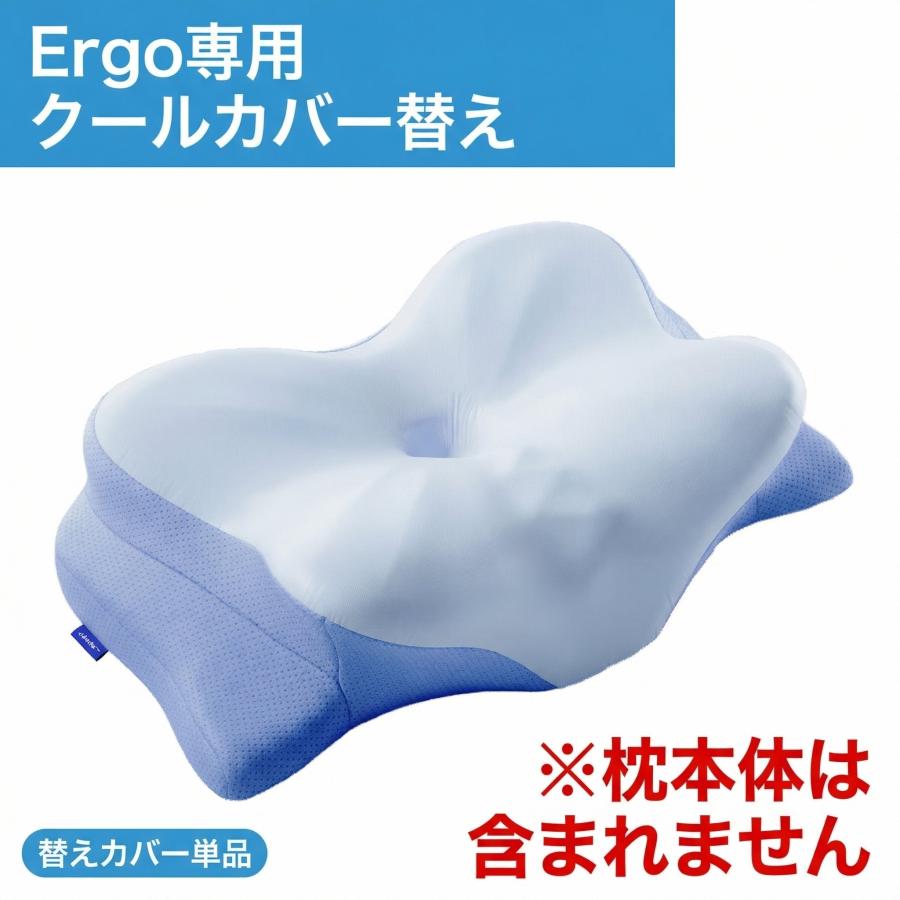 Derila Ergo専用 クールカバー 洗い替え用 単品 枕カバー 接触冷感 春