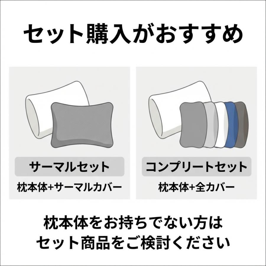 Derila Ergo専用 クールカバー 洗い替え用 単品 枕カバー 接触冷感 春
