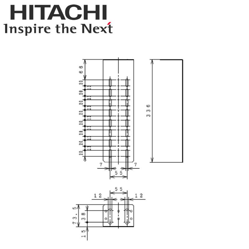 日立（HITACHI） BEM-1CA エコキュート部材 上部固定金具(薄型タンク