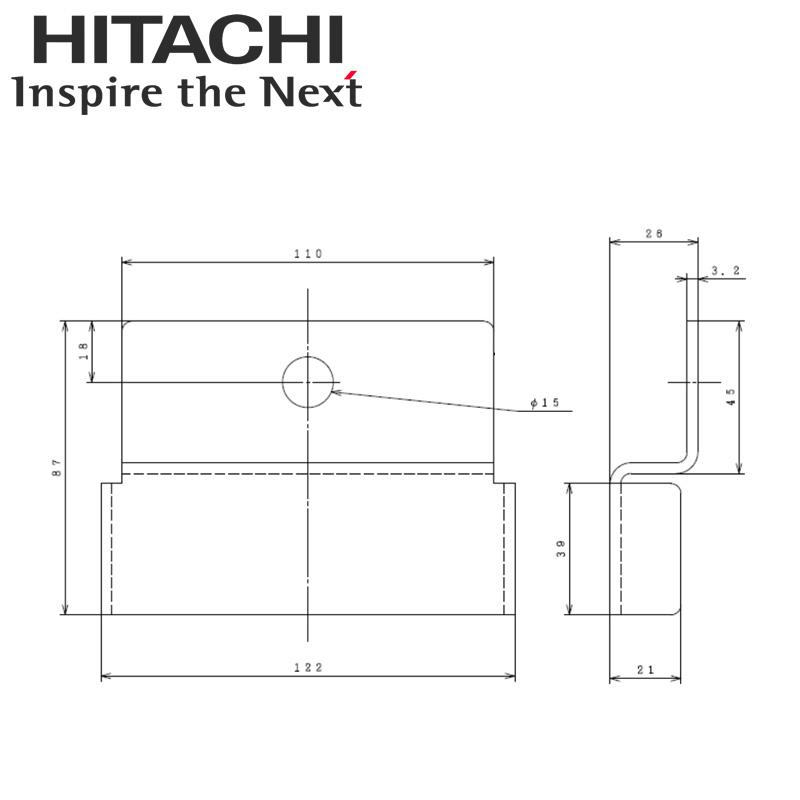 日立（HITACHI） BEM-6SA エコキュート部材 脚部後方差込金具 : タカラ