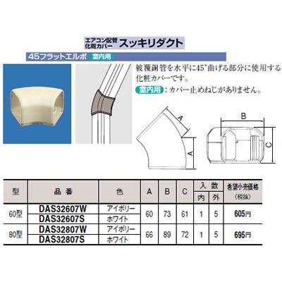 Panasonic 電設資材 配管部材 エアコンアクセサリー エアコン配管化粧カバー スッキリダクト 45フラットエルボ 室内用 アイボリー Dasw タカラshop Paypayモール店 通販 Paypayモール