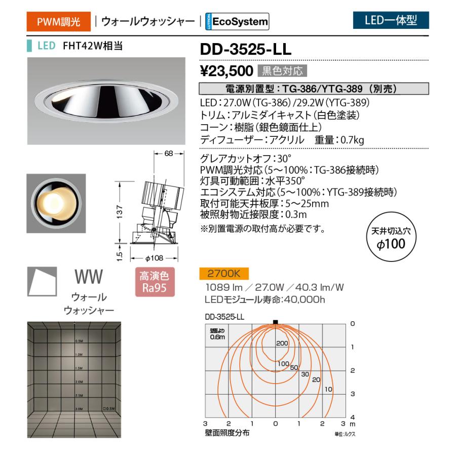 DD-3525-LL LED一体型 ダウンライト Unicorn NEO 100 ウォール
