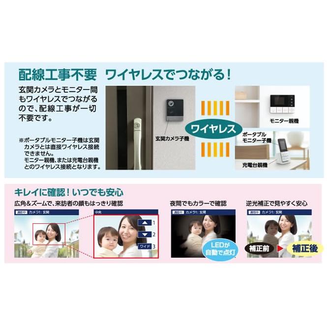 DHS-SM2030 DECT方式ワイヤレステレビドアホン 玄関カメラ子機＋