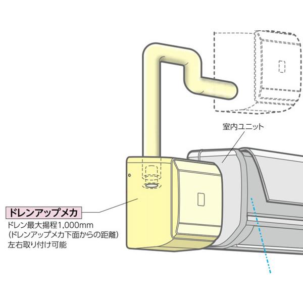 【新品未使用】業務用壁掛エアコン・ドレンアップメカ日立DUPK-NP112K4 日立（HITACHI） DUPK-NP112K4 業務用エアコン部材 かべかけ 補助品