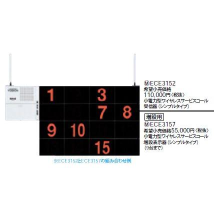 Panasonic ECE 3157 小電力型ワイヤレスサービスコール増設表示器 Panasonic ECE 3157 小電力型ワイヤレスサービスコール増設表示器