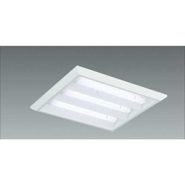 ERK9907W LEDZ TWIN TUBE スクエアベースライト 600シリーズ 直付/埋込兼用 埋込穴□680 下面開放形 Cチャンネル回避型 LEDユニット別売 非調光 遠藤照明
