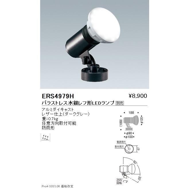 遠藤照明 ERS4979H アウトドアライト フラッドライト LEDZ LAMP