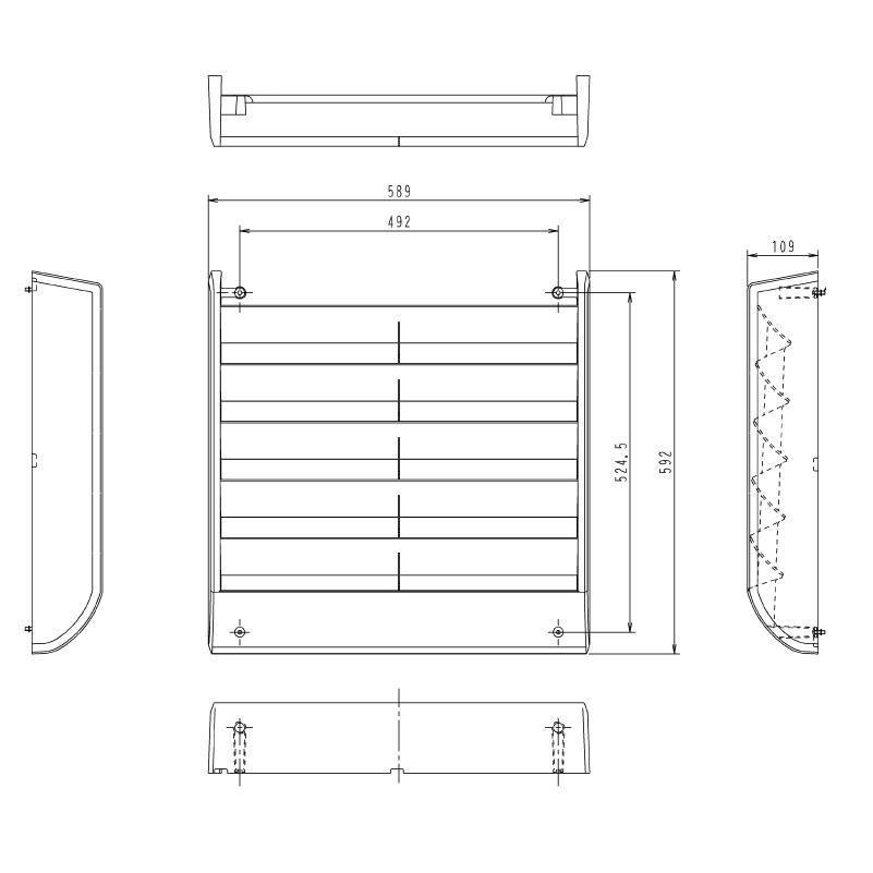 ダイキン KPW5G112 ダイキン(オーケー器材) 室外機用 風向調整板
