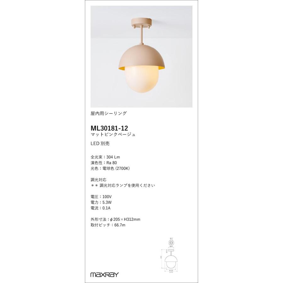 ML30181-12 装飾照明 Orb(al) Combi LEDシーリングライト 本体 要電気