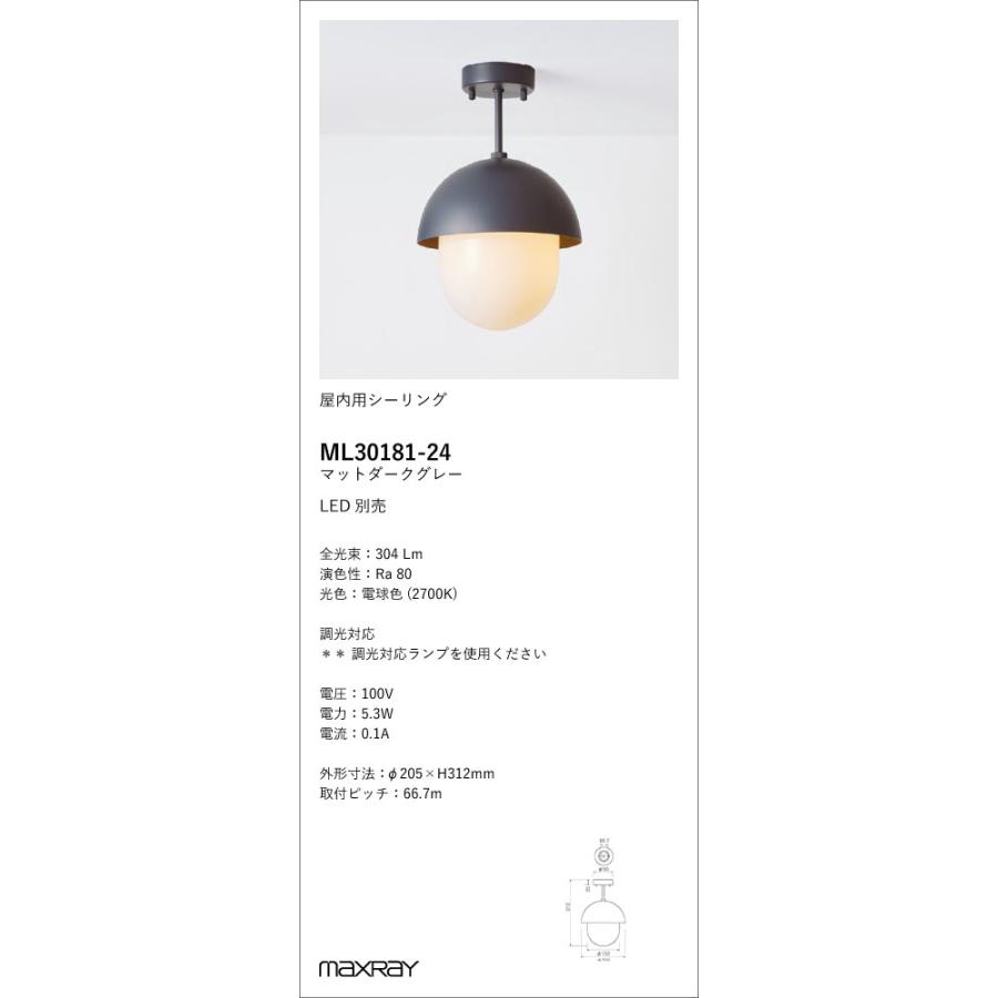 ML30181-24 装飾照明 Orb(al) Combi LEDシーリングライト 本体 要電気
