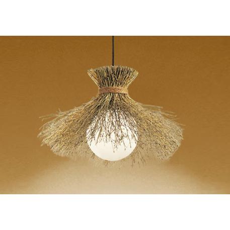 OP035303LR LED和風ペンダントライト 白熱灯器具60W相当 R15高演色 クラス2 電球色 非調光 電気工事不要 オーデリック 照明器具