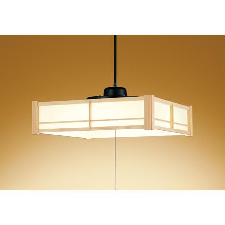 OP252541R LED和風ペンダントライト 引きひもスイッチ付 8畳用 R15高演色 クラス2 LC-FREE 調光・調色 電気工事不要 オーデリック 照明器具