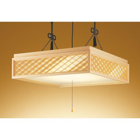 OP252600R LED和風ペンダントライト 引きひもスイッチ付 14畳用 R15高演色 クラス2 LC-FREE 調光・調色 電気工事不要 オーデリック 照明器具