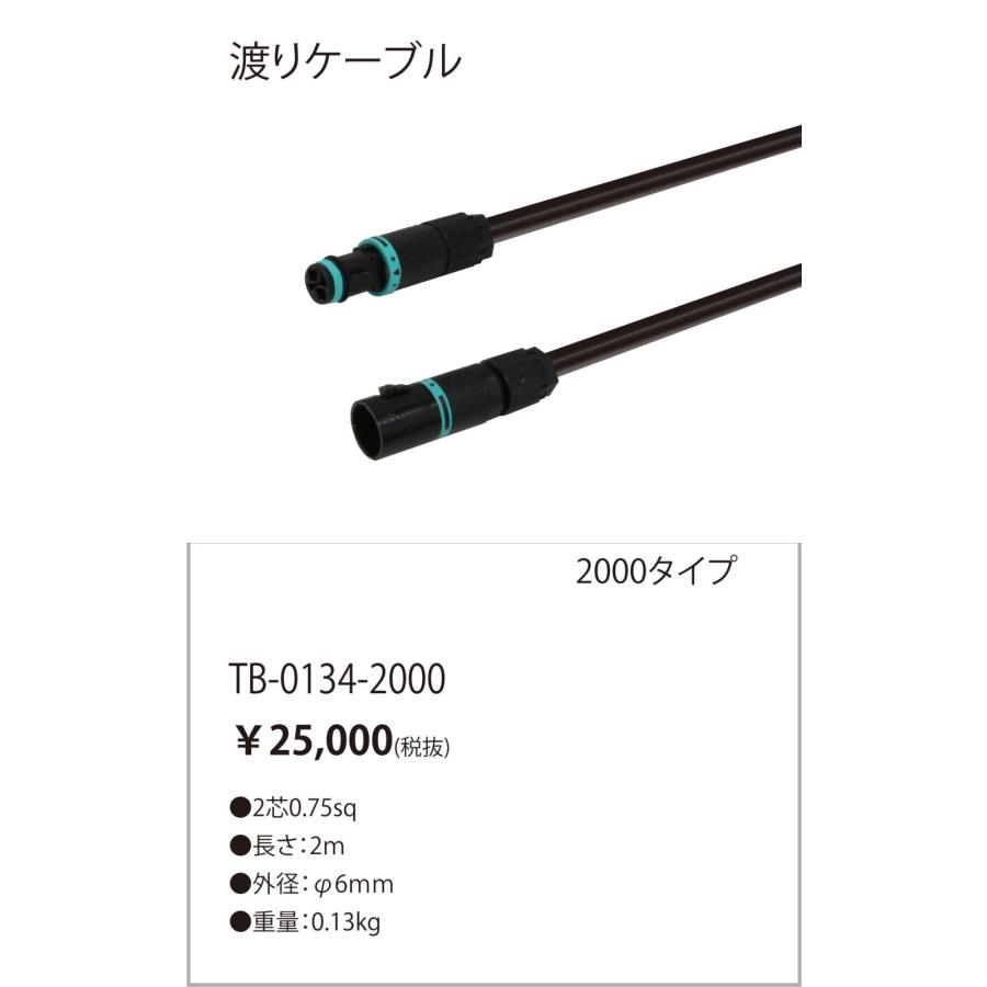 TB-0134-2000 間接照明用オプション 渡りコード 2000mm テス・ライティング 施設照明用部材の画像