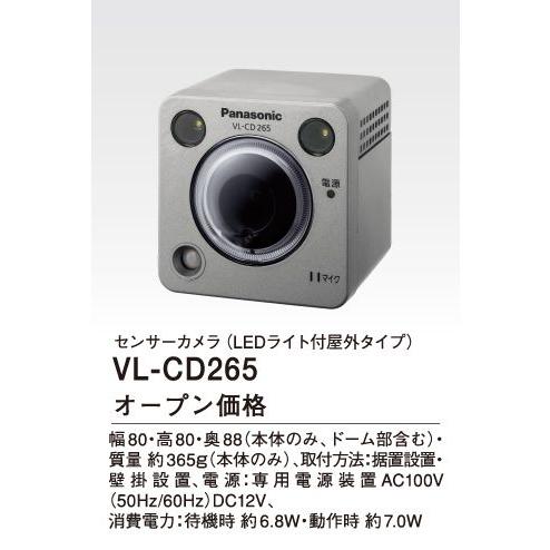 オイルペイント Panasonic センサーカメラ(LEDライト付屋外用)VL-CD265