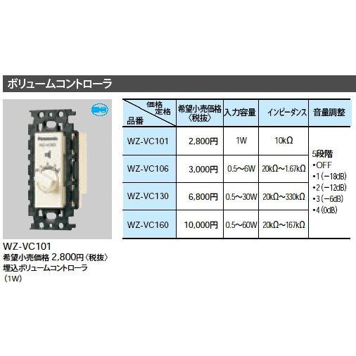 未使用 パナソニック ボリュームコントローラー WZ-VC106/F 5個