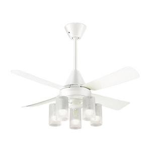 XS90012F LEDシャンデリア付 シーリングファン ACタイプφ1100 10畳用 吊下360mm 27W 電球色 60形電球5灯相当 リモコン付 非調光 Panasonic おしゃれ
