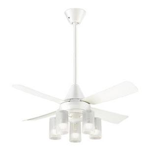 XS90212F LEDシャンデリア付 シーリングファン ACタイプφ1100 10畳用 吊下600mm 27W 電球色 60形電球5灯相当 リモコン付 非調光 Panasonic おしゃれ