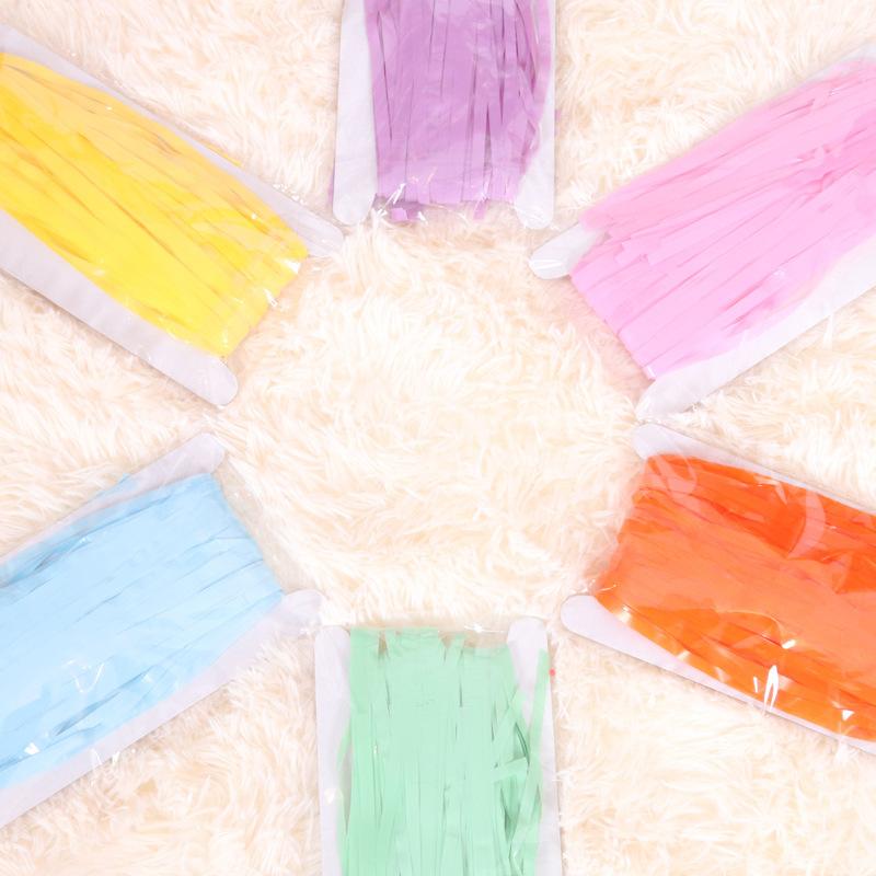 2枚組 パーティーカーテン フリンジ タッセル 飾り付け 背景 記念日 誕生日 パステル P 1322 Tss Moreヤフー店 通販 Yahoo ショッピング