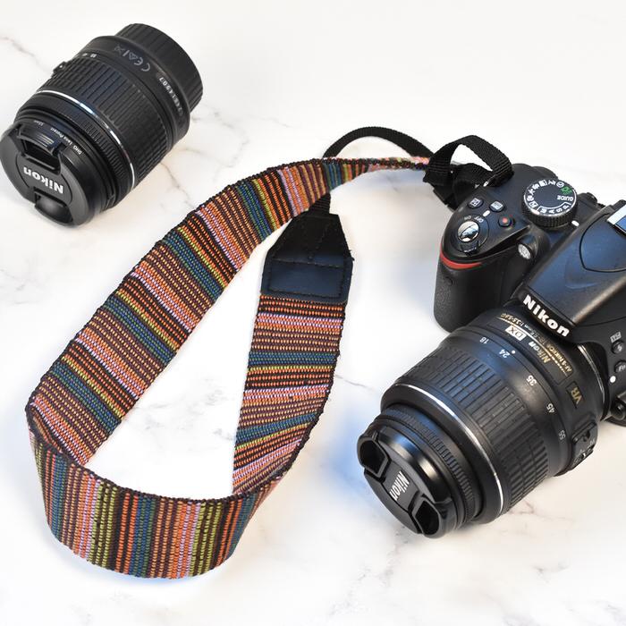 カメラストラップ 斜めがけ エスニック柄 一眼レフ : トレンド