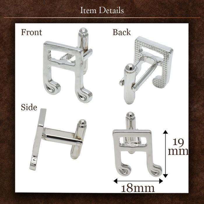 カフス 音符 音楽 カフスボタン カフスボタン カフス カフス メンズ カフスボタン 袖 セット 贈り物 旦那 プレゼント シャツ パーティー 結婚式 男性｜tsthird｜04
