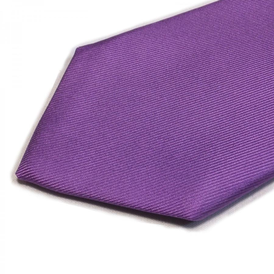 値下げ メローラ 3fold 紫無地 ネクタイ MEROLA M36 メローラ 3fold ネクタイ MEROLA 紫無地 M36