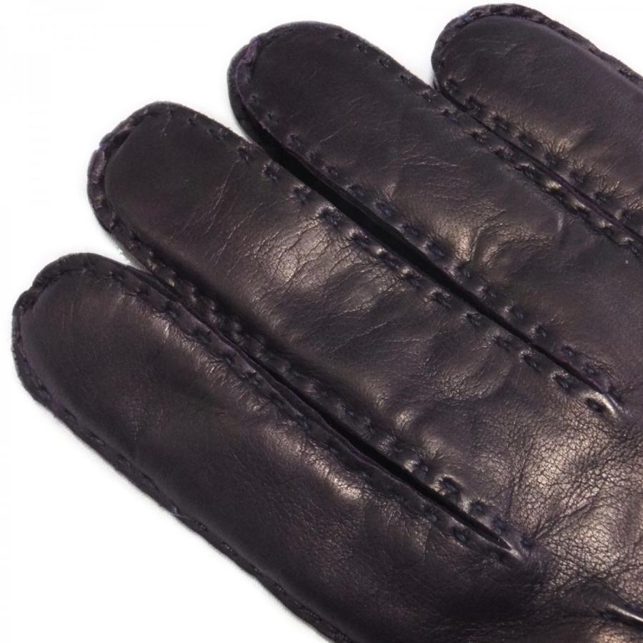 メローラ ナッパ紫 カシミア黒 グローブ 革手袋 MEROLA 楽天市場