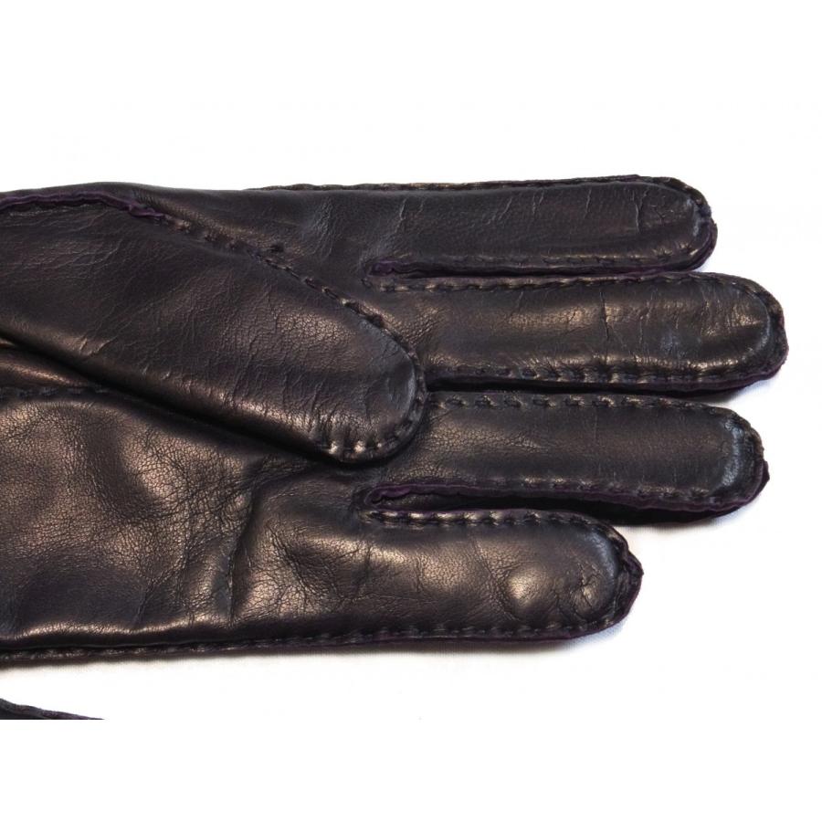 メローラ ナッパ紫 カシミア黒 グローブ 革手袋 MEROLA 楽天市場