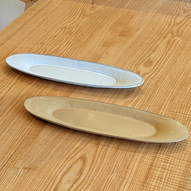 大皿 40cm以上 30cm以上 おしゃれ 皿 お皿 長皿 和食器 楕円皿 L 美濃