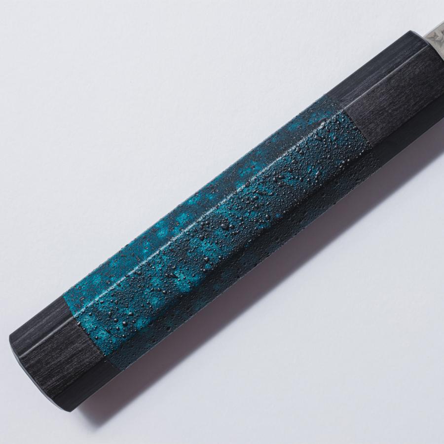 閃光藍天目 牛刀包丁 日本製 240mm R2/SG2 ステンレス鋼 黒崎優 閃光藍天目 牛刀包丁 日本製 240mm R2/SG2 ステンレス鋼 黒崎優