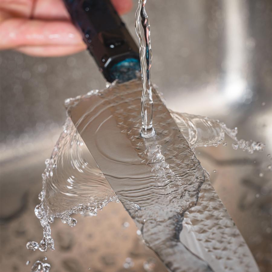 閃光藍天目 牛刀包丁 日本製 240mm R2/SG2 ステンレス鋼 黒崎優